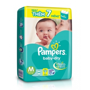 Tã dán Pampers size M66 miếng (trẻ từ 6 - 11kg)