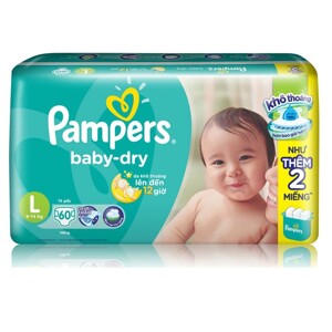 Tã dán Pampers size L60 miếng (trẻ từ 9 - 15kg)