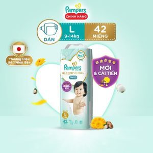 Tã dán Pampers L42 - 42 miếng (dành cho bé từ 9-14kg)
