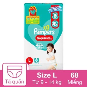 Tã dán Pampers nhập khẩu L 68 miếng