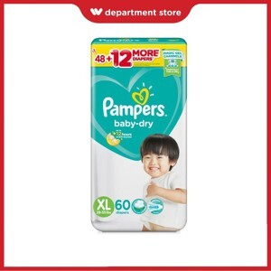 Tã dán Pampers nhập khẩu XL 60 miếng