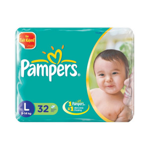 Tã dán Pampers size L 32 miếng (trẻ từ 9 - 15kg)