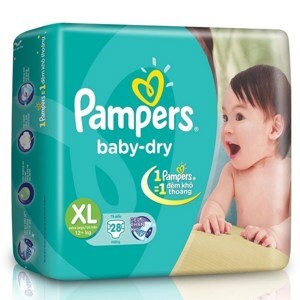 Tã giấy Pampers XL28 (dành cho trẻ trên 13kg)
