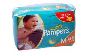 Tã dán Pampers M34 (dành cho trẻ từ 6-11kg)