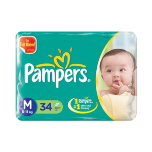 Tã dán Pampers M34 (dành cho trẻ từ 6-11kg)