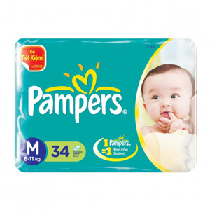 Tã dán Pampers M34 (dành cho trẻ từ 6-11kg)