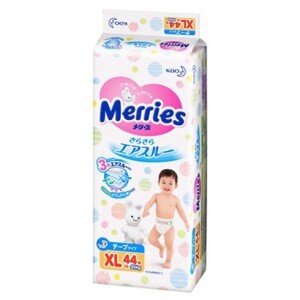 Tã dán Merries size XL44 miếng (trẻ từ 12 - 20kg)