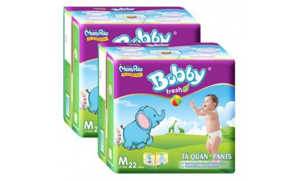 Tã quần Bobby size M 22 miếng (trẻ từ 6 - 10kg)