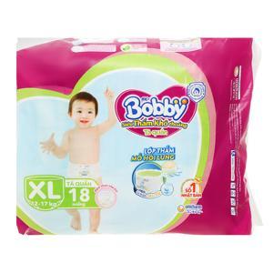 Tã quần Bobby size XL 18 - 18 miếng , trẻ từ 12 - 17 kg