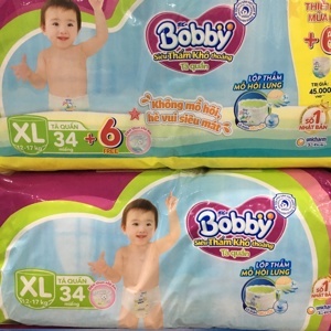 Tã quần Bobby XL 34 miếng