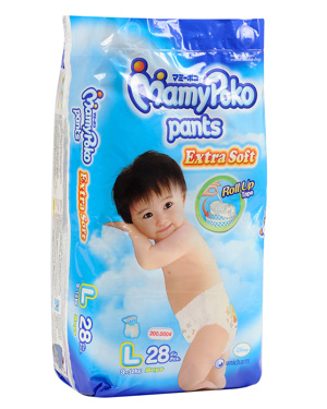 Tã quần MamyPoko Boys size L28 miếng (trẻ từ 9 - 14kg)