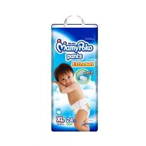 Tã quần MamyPoko Boys size XL 24 miếng (trẻ từ 12 - 17kg)