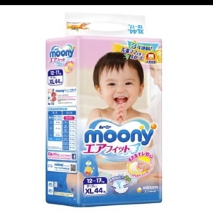 Tã quần cho bé Moony size XL 44 miếng (trẻ từ 12 - 17kg)
