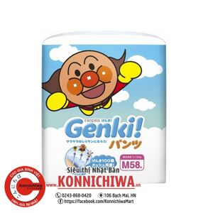 Tã quần Genki M58 - 58 miếng (dành cho trẻ từ 6-10kg)