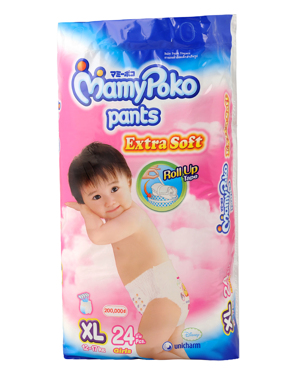 Tã quần MamyPoko Girls size XL 24 miếng (trẻ từ 12 - 17kg)