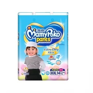 Tã quần MamyPoko Girls size XXXL 14 miếng (trẻ từ 18 - 35kg)