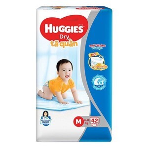 Tã quần Huggies size M42 miếng (trẻ từ 6 - 11 kg)