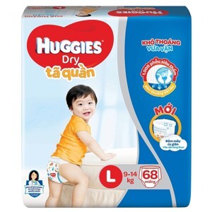 Tã quần Huggies size L68 miếng (trẻ từ 9 - 14kg)