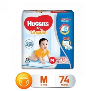 Tã quần Huggies size M74 miếng (trẻ từ 6 - 11kg)