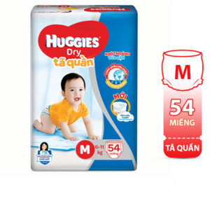 Tã quần Huggies Dry size M 54 miếng (cho bé 6 - 11kg)