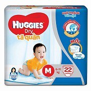 Tã quần Huggies size M22 miếng (trẻ từ 5 - 10 kg)