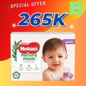 Tã quần Huggies Platinum Natural M 58 miếng (6 - 11kg)