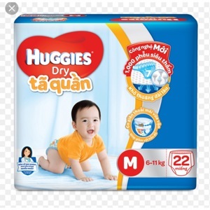 Tã quần Huggies size L 20 miếng (trẻ từ 9 - 14kg)