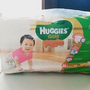 Tã quần Huggies Ultra Pants bé trai size XL 24 miếng (trẻ từ 13 - 18kg)