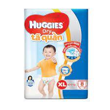 Tã quần Huggies size XL 8 miếng (trẻ từ 12 - 17kg)