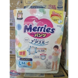 Tã quần Merries size L44 miếng (trẻ từ 9 - 14kg)