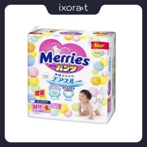 Tã quần Merries size M58 miếng (trẻ từ 6 - 11kg)