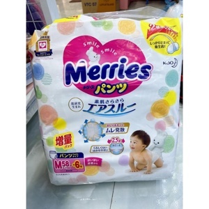 Tã quần Merries size M58 miếng (trẻ từ 6 - 11kg)