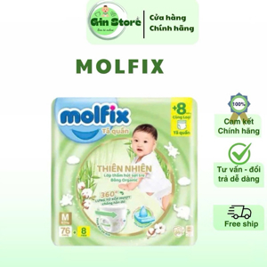 Tã quần Molfix thiên nhiên size XXL 30 miếng (cho bé 15 - 25kg)