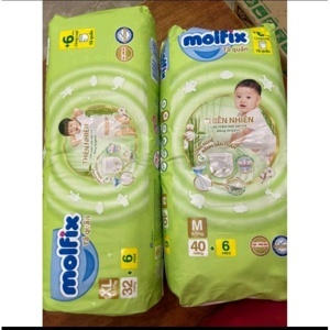 Tã quần Molfix thiên nhiên size S 46 miếng (cho bé 4 - 8kg)