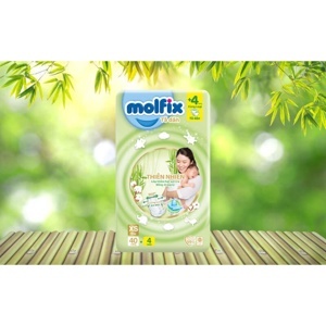 Tã quần Molfix thiên nhiên size XL 34 miếng (cho bé 12 - 17kg)