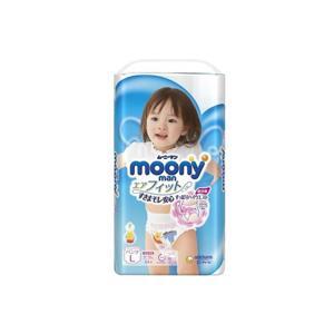 Tã quần Moony cho bé gái size L 44 miếng (trẻ từ 9 - 14kg)