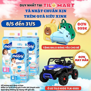 Tã quần cho bé trai Moony size L 44 miếng (trẻ từ 9 - 14kg)