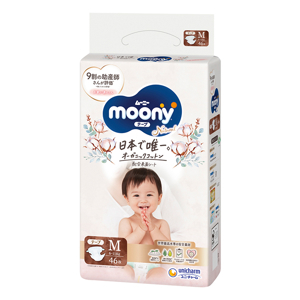 Tã quần Moony Natural L36 - 36 miếng (cho bé từ 9-14kg)