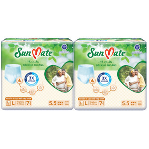 Tã quần người lớn Sunmate khô thoáng L7 7 miếng