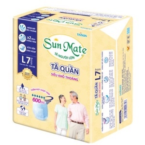 Tã quần người lớn Sunmate khô thoáng L7 7 miếng