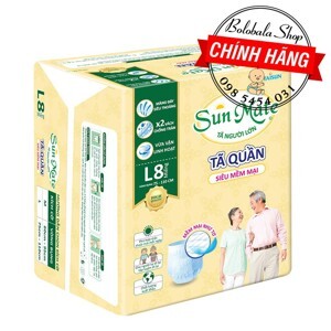 Tã quần người lớn Sunmate khô thoáng L7 7 miếng