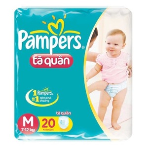 Tã quần Pampers size M 20 miếng (trẻ từ 6 - 11kg)