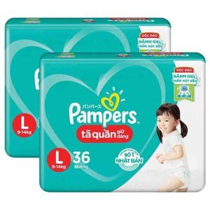 Tã quần Pampers size L36 miếng (trẻ từ 9 - 14kg)