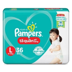 Tã quần Pampers size L36 miếng (trẻ từ 9 - 14kg)