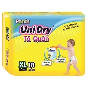 Tã quần Unidry XL (18 miếng)