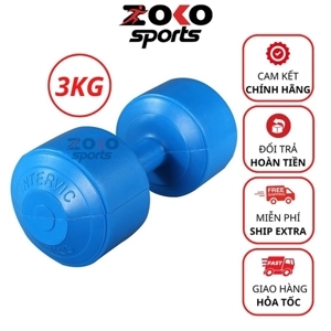 Tạ tay nhựa 3 kg