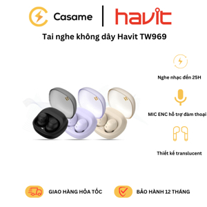 Tai nghe Bluetooth True Wireless Havit TW969