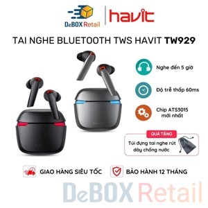 Tai nghe Bluetooth True Wireless Havit TW929