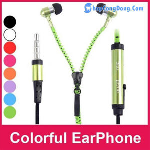 Tai Nghe dây kéo zipper earphones