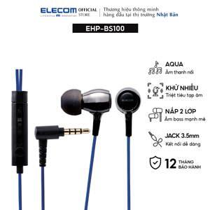 Tai nghe Elecom Aqua nhét tai có mic EHP-BS100 (BS100SV/ BS100BK)